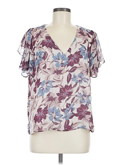 Pre-owned Vince Camuto Short Sleeve T-shirt In Purple