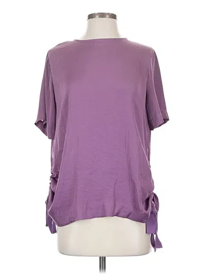 Pre-owned Vince Camuto Short Sleeve T-shirt In Purple