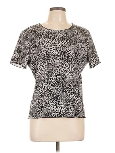 Pre-owned Vince Camuto Short Sleeve T-shirt In Silver
