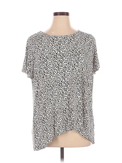 Pre-owned Vince Camuto Short Sleeve T-shirt In Silver