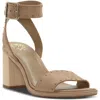 Vince Camuto Shyremin Womens Ankle Strap Squared Toe Block Heels In Multi
