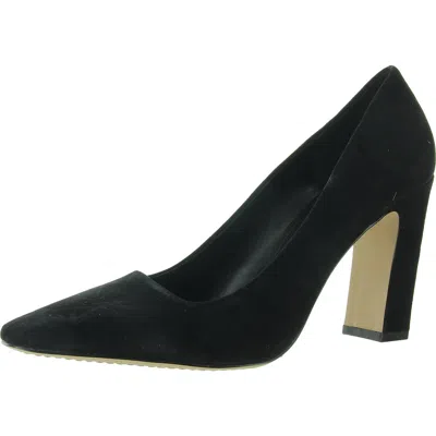 Vince Camuto Sibrina Womens Solid Suede Pumps In Black