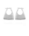 Vince Camuto Click Hoop Earrings In Silver-tone
