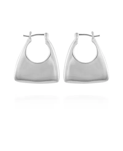 Vince Camuto Click Hoop Earrings In Silver-tone