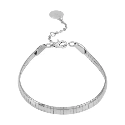 VINCE CAMUTO SILVERTONE LINE SNAKE CHAIN BRACELET