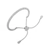 Vince Camuto Silvertone Pave Crystal Stone Slider Bracelet In Metallic