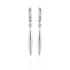 Vince Camuto Silvertone Spear Dangle Huggie Hoop Drop Earrings In Metallic