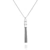 Vince Camuto Silvertone Tassel Pendant Necklace In Silver