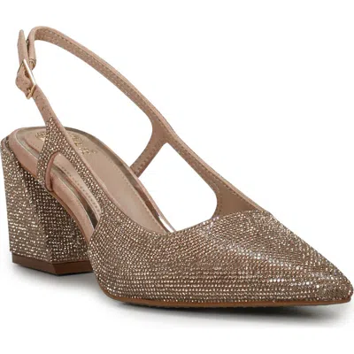 Vince Camuto Sindeera Slingback Pump In Blush Rhinestone