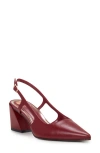 Vince Camuto Sindree Slingback Pointed Toe Pump In Red