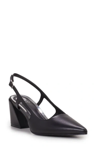 Vince Camuto Sindree Slingback Pointed Toe Pump In Anthracite Rhinestone