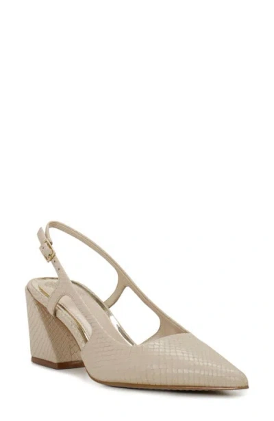 Vince Camuto Sindree Slingback Pointed Toe Pump In Soft Buff