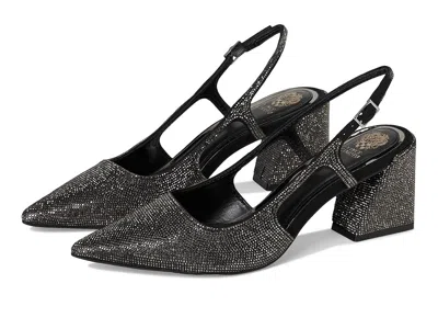 Vince Camuto Sindreea Rhinestone Block Heel Slingback Pump High In Black