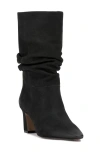 Vince Camuto Skylar Slouch Boot In Black Pebbled