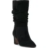 Vince Camuto Skylar Slouch Boot In Black Smooth