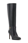 Vince Camuto Vcskylie Womens Zipper Man Made Over-the-knee Boots In Black