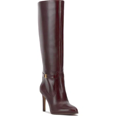 Vince Camuto Skylie Knee High Boot In Rich Mahogany