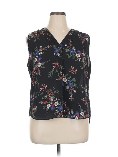 Pre-owned Vince Camuto Sleeveless Blouse In Black
