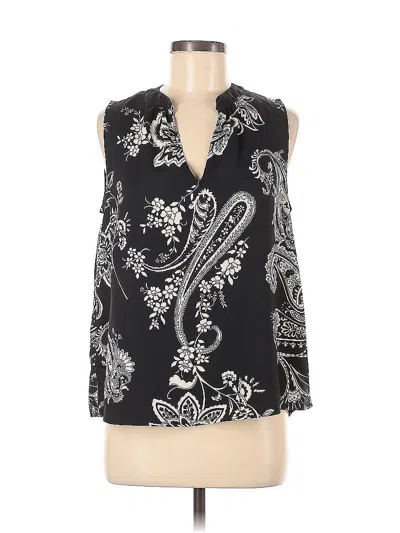 Pre-owned Vince Camuto Sleeveless Blouse In Black