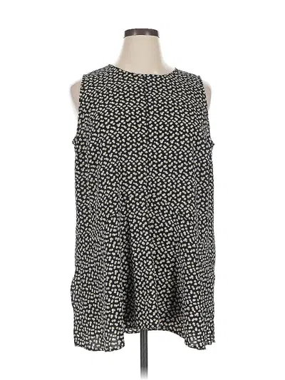 Pre-owned Vince Camuto Sleeveless Blouse In Black