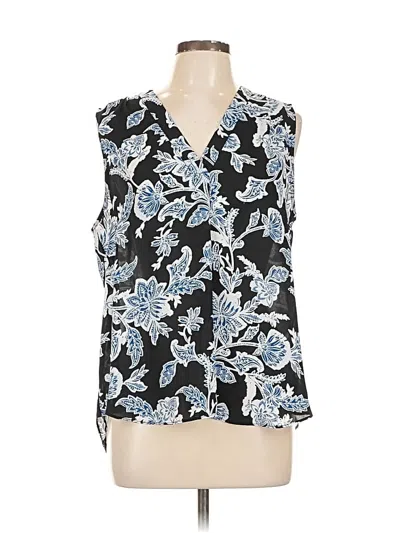 Pre-owned Vince Camuto Sleeveless Blouse In Black
