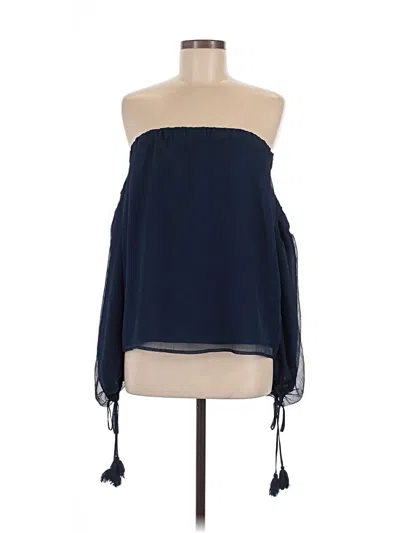 Pre-owned Vince Camuto Sleeveless Blouse In Blue