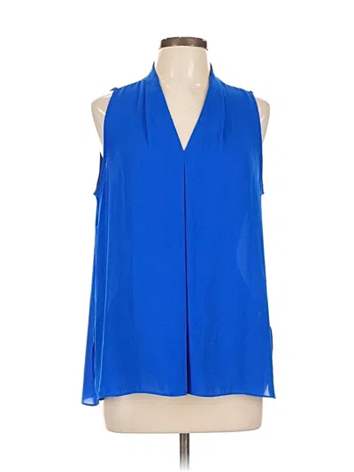Pre-owned Vince Camuto Sleeveless Blouse In Blue