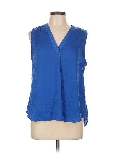 Pre-owned Vince Camuto Sleeveless Blouse In Blue