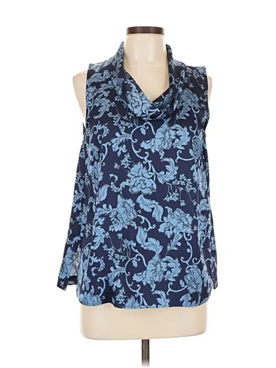 Pre-owned Vince Camuto Sleeveless Blouse In Blue