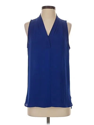 Pre-owned Vince Camuto Sleeveless Blouse In Blue