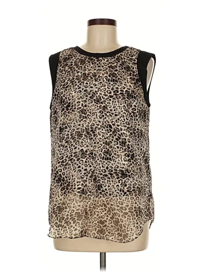 Pre-owned Vince Camuto Sleeveless Blouse In Brown
