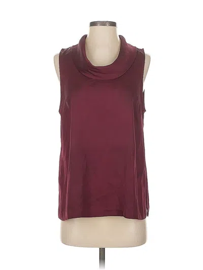 Pre-owned Vince Camuto Sleeveless Blouse In Burgundy