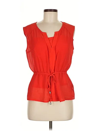 Pre-owned Vince Camuto Sleeveless Blouse In Red