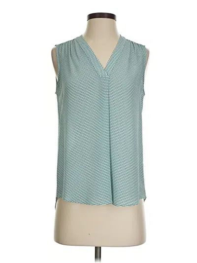 Pre-owned Vince Camuto Sleeveless Blouse In Teal