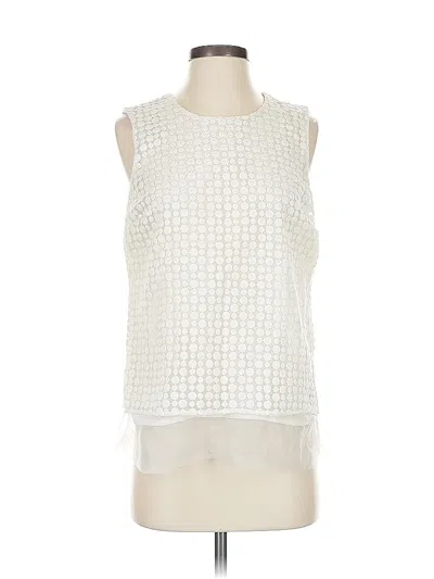 Pre-owned Vince Camuto Sleeveless Blouse In White