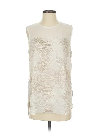 Pre-owned Vince Camuto Sleeveless Blouse In White