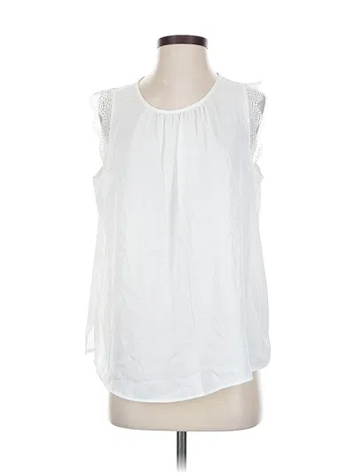 Pre-owned Vince Camuto Sleeveless Blouse In White
