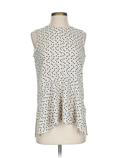 Pre-owned Vince Camuto Sleeveless Blouse In White