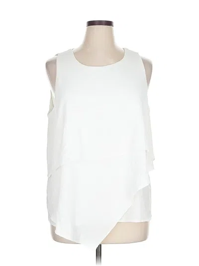 Pre-owned Vince Camuto Sleeveless Blouse In White