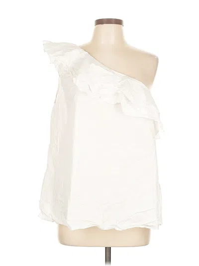 Pre-owned Vince Camuto Sleeveless Blouse In White