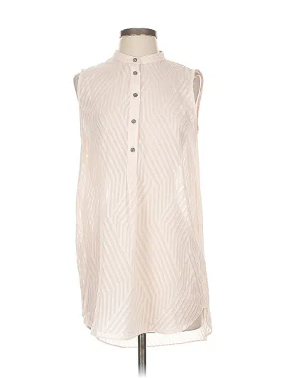 Pre-owned Vince Camuto Sleeveless Blouse In White