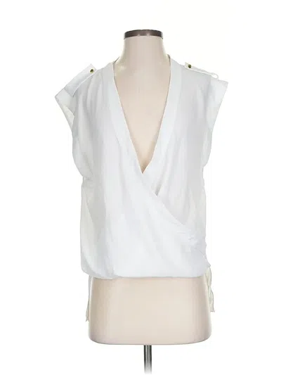 Pre-owned Vince Camuto Sleeveless Blouse In White