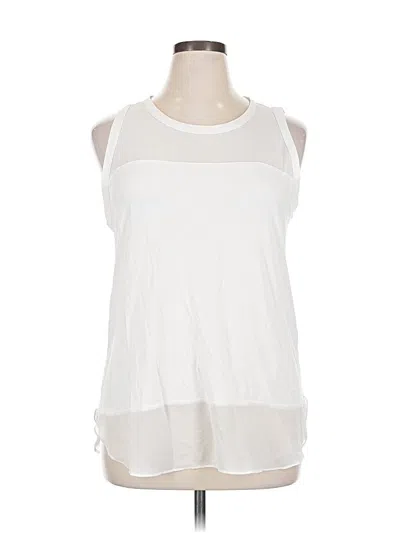Pre-owned Vince Camuto Sleeveless Blouse In White