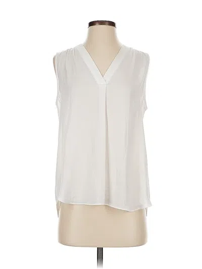 Pre-owned Vince Camuto Sleeveless Blouse In White