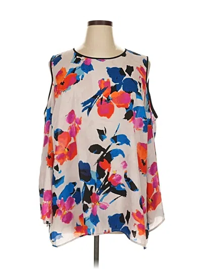 Pre-owned Vince Camuto Sleeveless Blouse In White