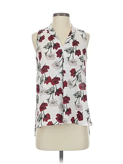 Pre-owned Vince Camuto Sleeveless Blouse In White