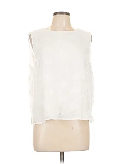 Pre-owned Vince Camuto Sleeveless Blouse In White