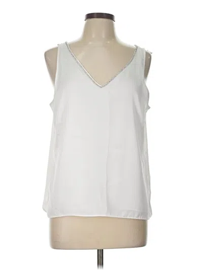 Pre-owned Vince Camuto Sleeveless Blouse In White