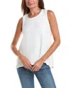 Vince Camuto High-low Sleeveless Top In White