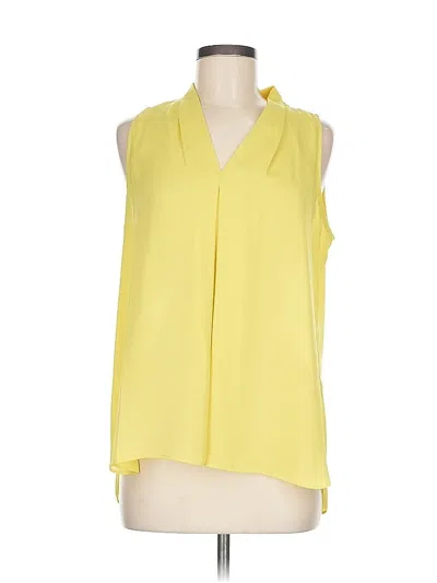 Pre-owned Vince Camuto Sleeveless Blouse In Yellow